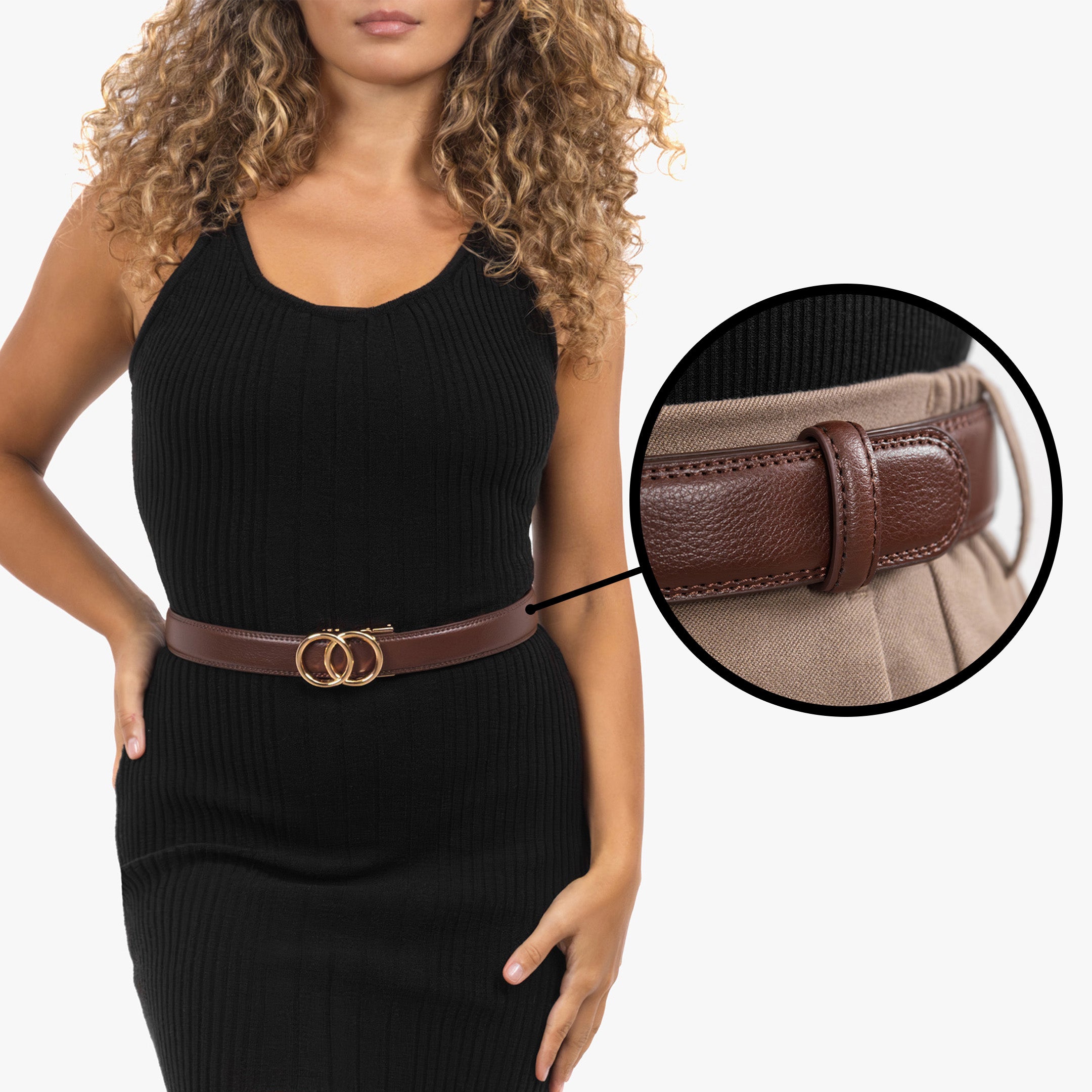 Modern Belt - Brown (vegan)