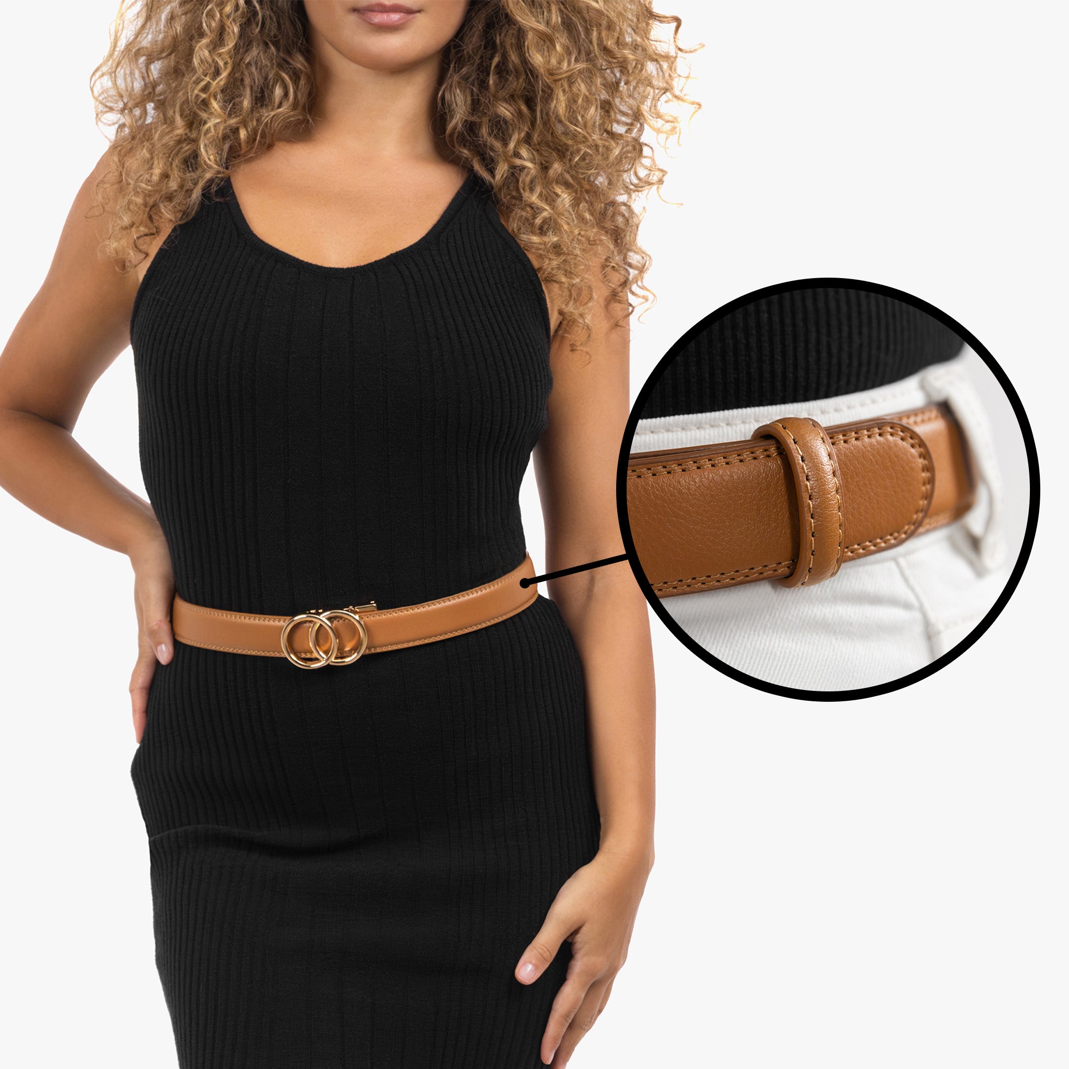 Modern Belt - Coñac (vegan)
