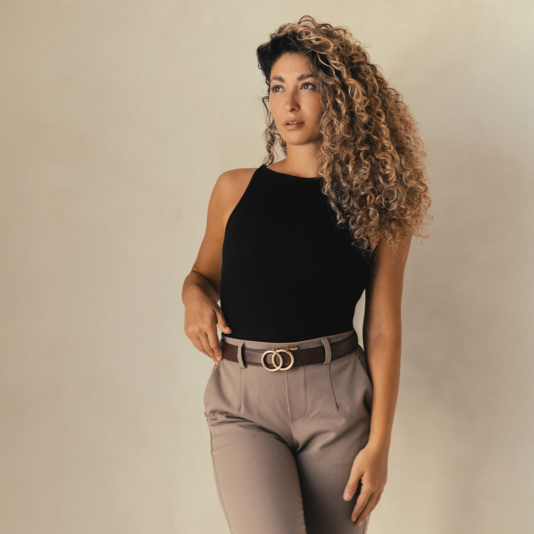 Modern Belt - Brown (vegan)