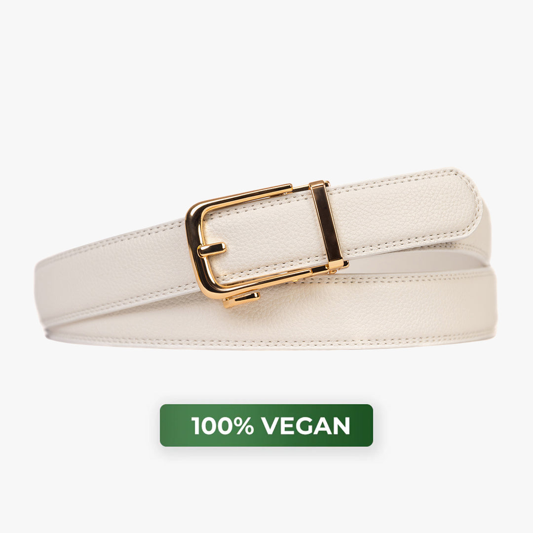 white dress belt womens LuckyLoop main image 1