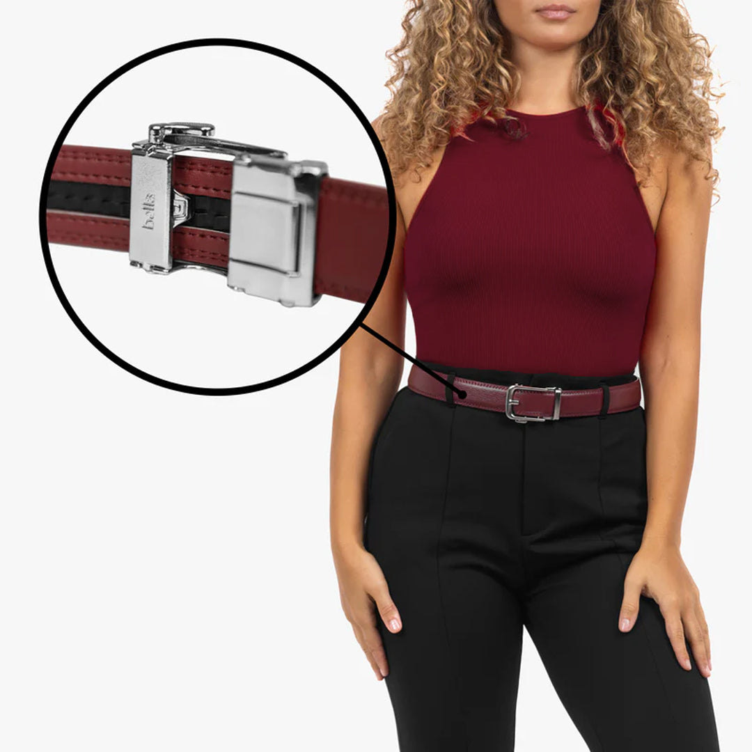 クラシックベルト - ボルドー