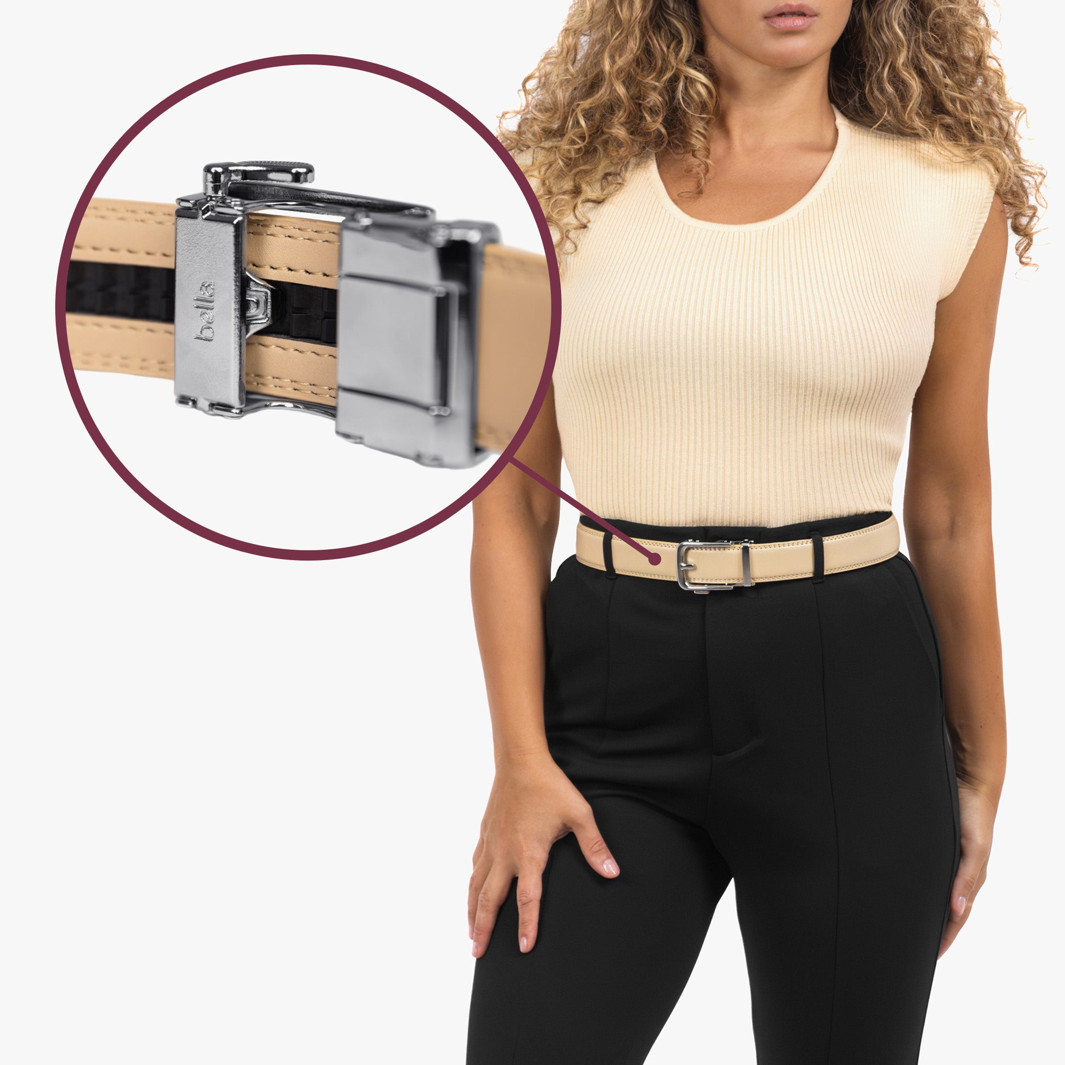 クラシックベルト – ベージュ (ヴィーガン)