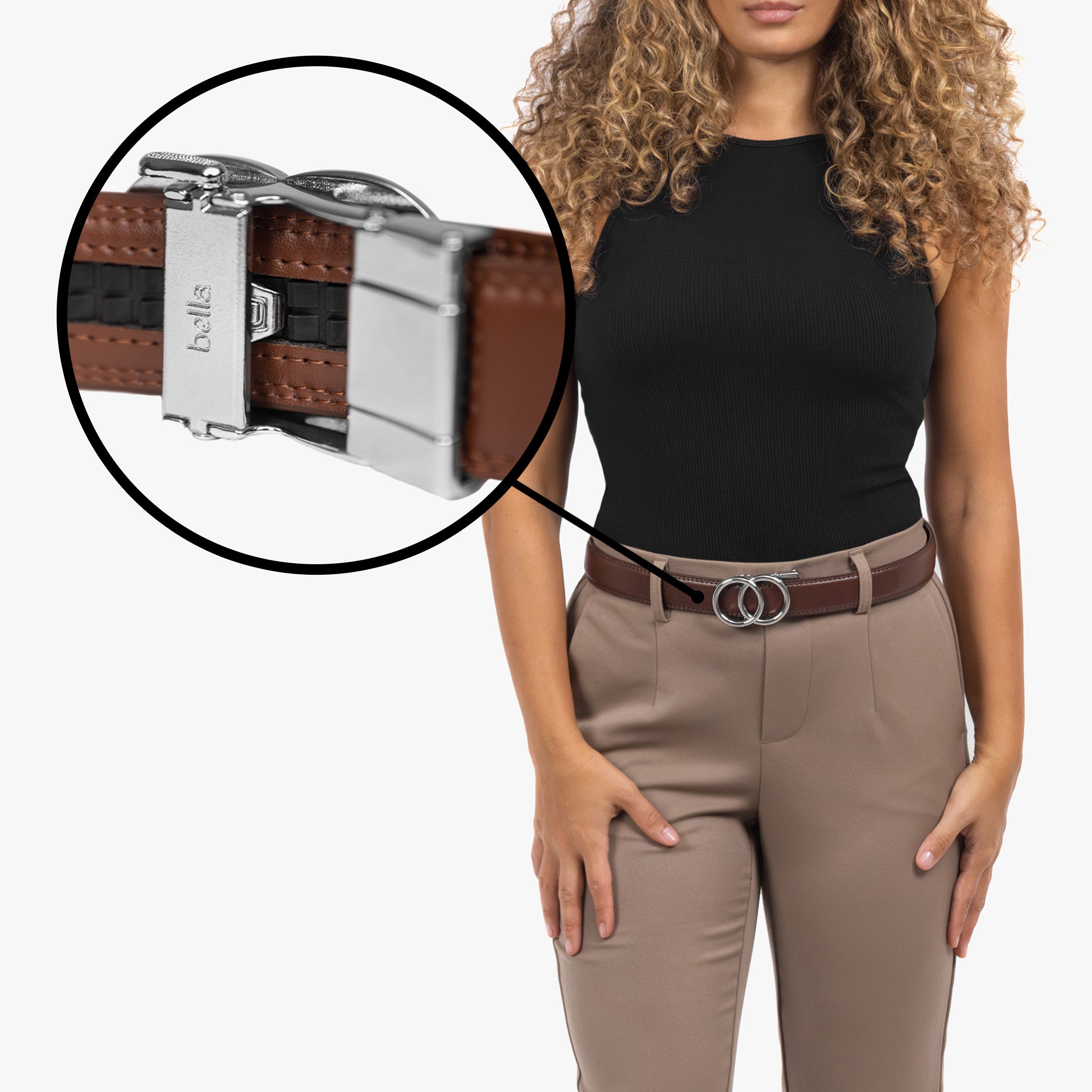 Modern Belt - Brown (vegan)