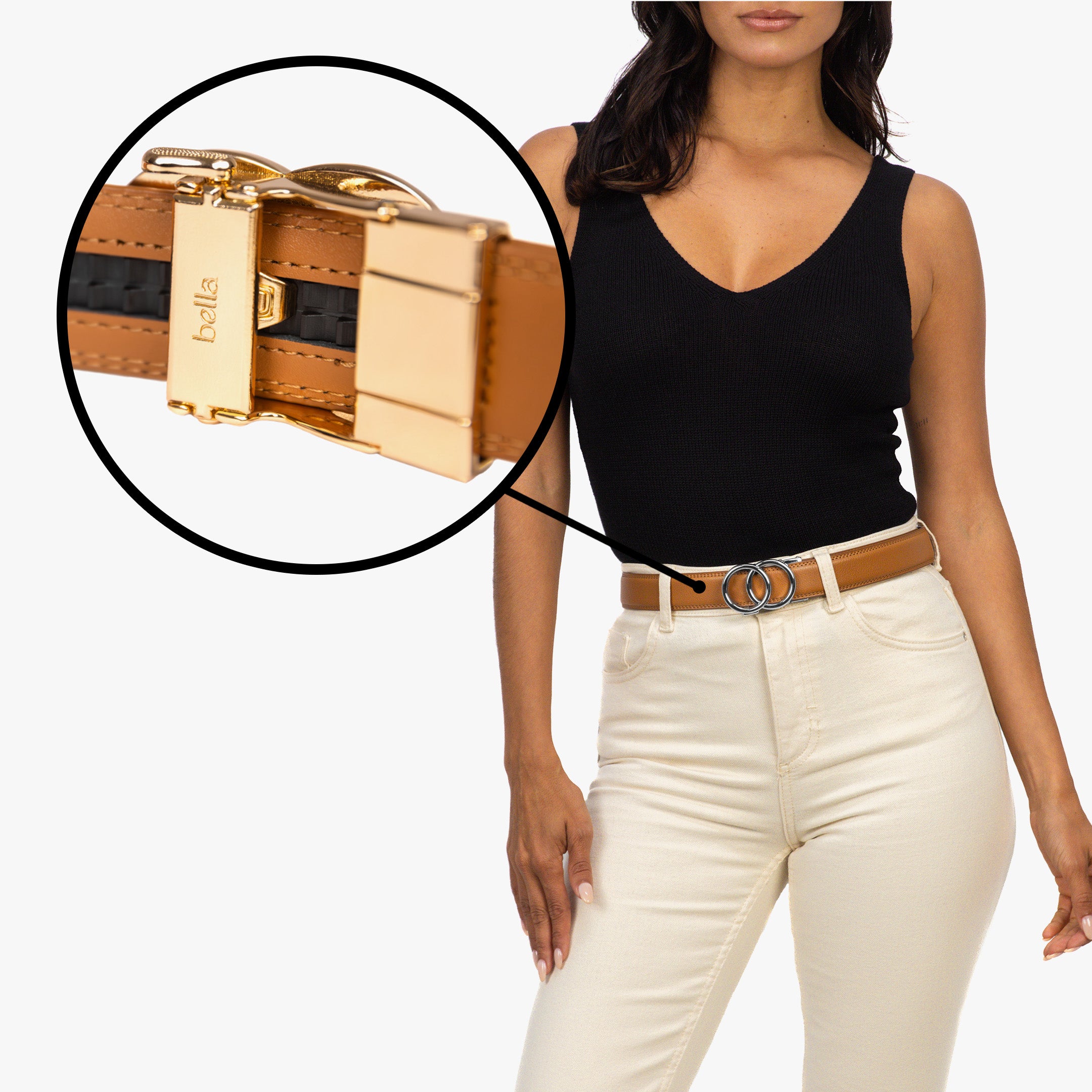 Modern Belt - Coñac (vegan)