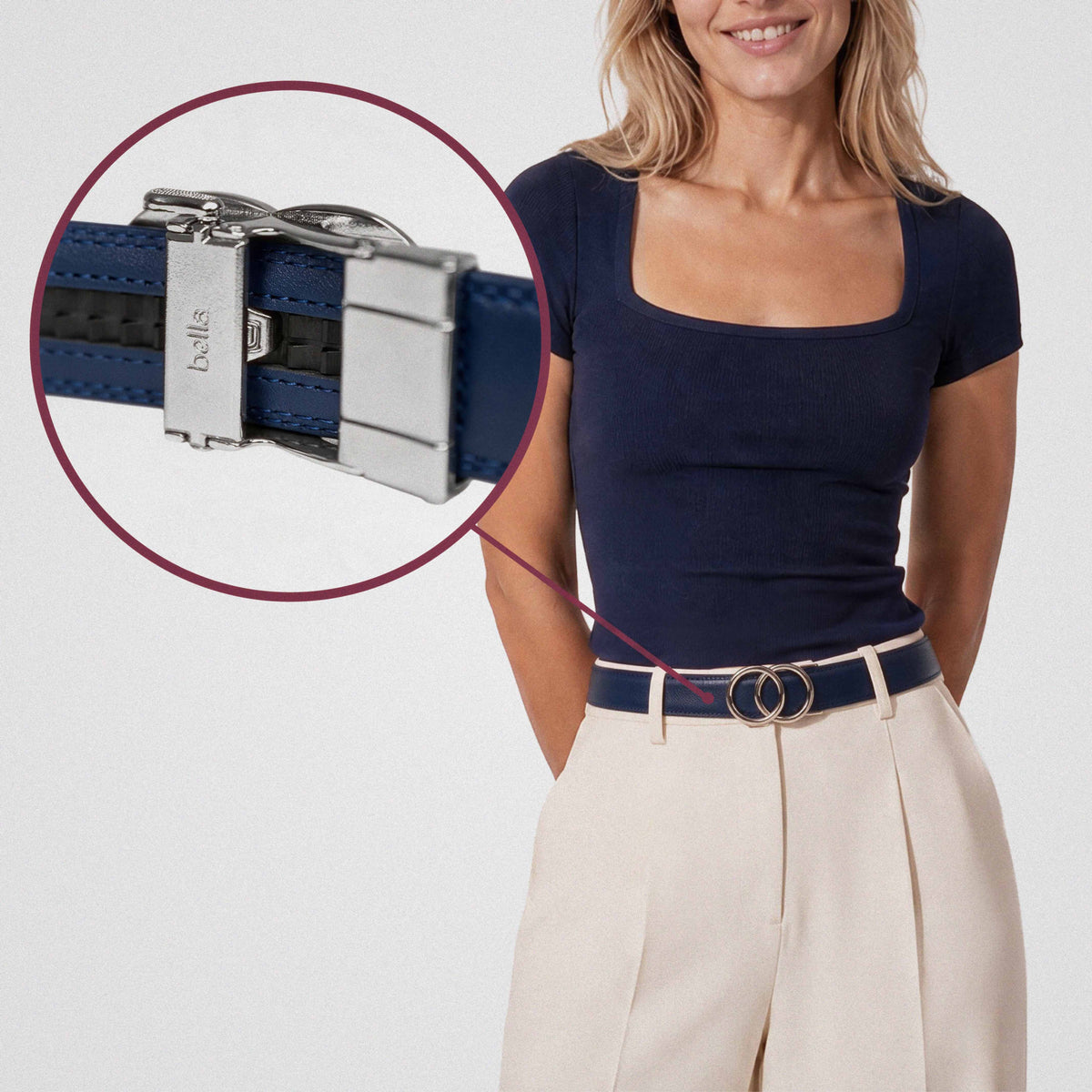 Modern Belt - Azul Marino