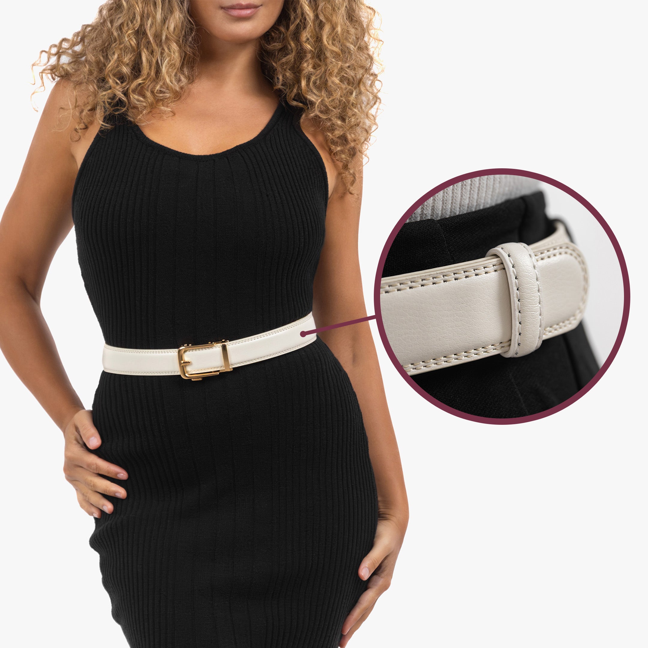 Classic Belt - Vit (vegan)