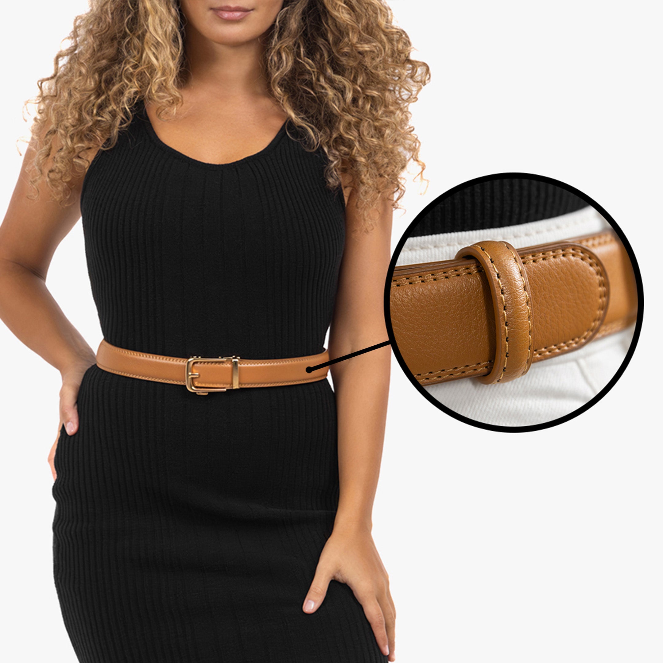 Classic Belt - Cognac Silver Buckle Classic Belt - Cognac Silver Buckle
