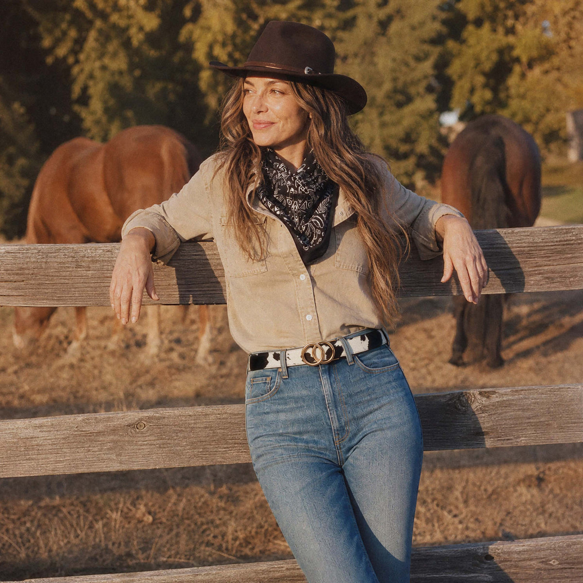 Modern Belt - Cow Black