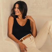 Bella Belt | Gold - Brown