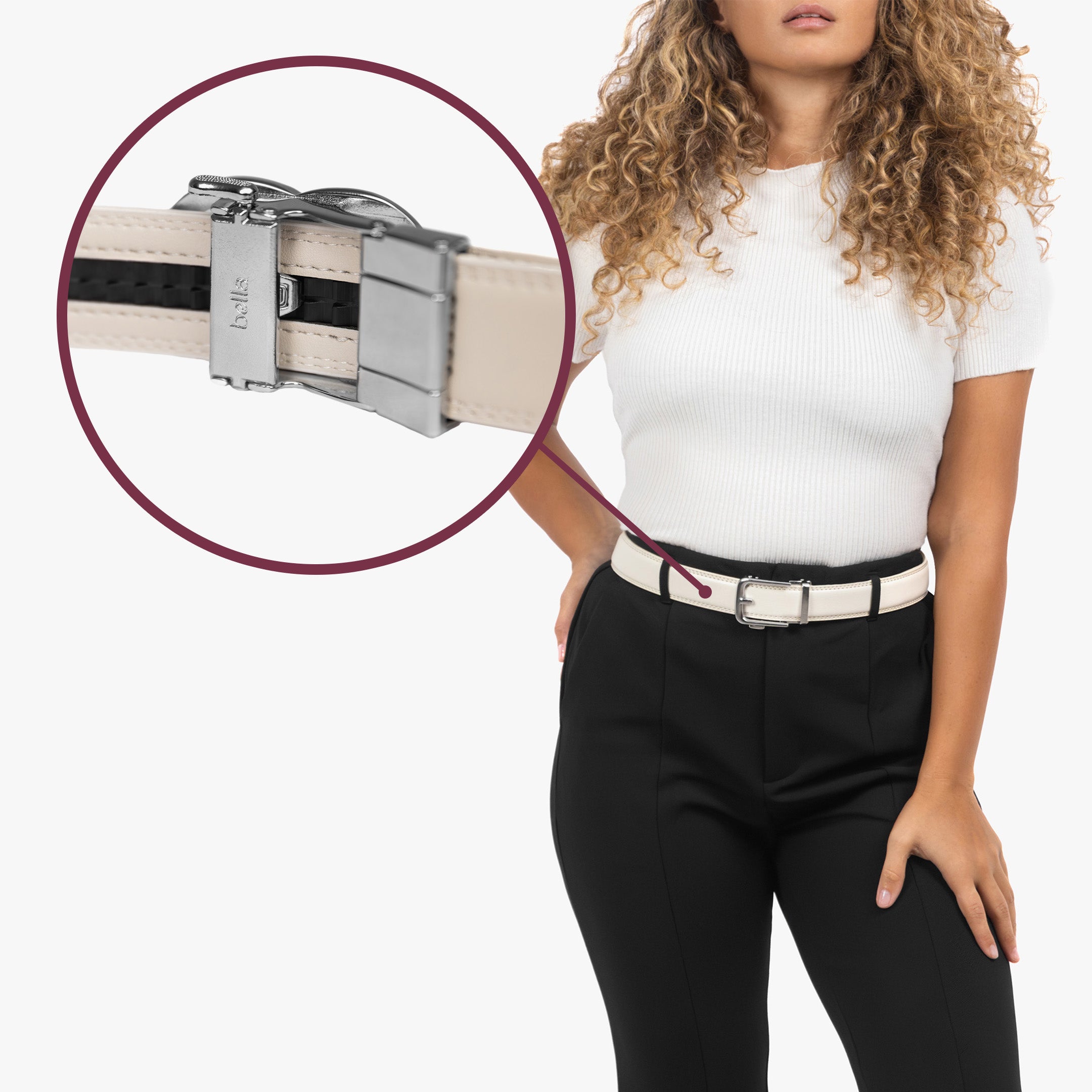 Classic Belt - Vit (vegan)